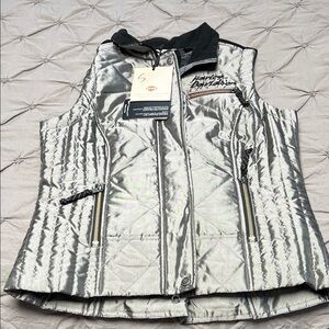 Harley-Davidson Metallic Silver Vest with Black Details